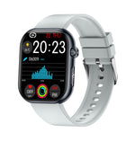 ET587 1.96inch AMOLED Display ECG Function Micro-physical Examination SOS Emergency bluetooth Call Heart Rate Blood Pressure Blood Oxygen Monitor Sleep Body Temperature Measurement Women's Health Multi-sport Modes IP68 Waterproof Smart Watch