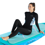 LinkMejor Women's Full Body Wetsuit UTF50+ Sun Protection 98% UV Blocking Rate Cool Ice Fiber Breathable Quick Dry Thin Swimsuit  for Diving Surfing Snorkeling Swimming