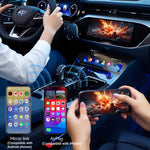 LinkMejor Q1BP 4-in-1 Wireless CarPlay Android Auto MirrorLink AirPIay Adapter Convert Wired to Wireless USB Plug and Play BT5.0