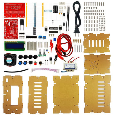 DIY 0-28V Adjustable DC Power Supply Kit Short Circuit Protection LCD Display Current Limiting Voltage Regulator Lab Testing Equipment Electronics Prototype