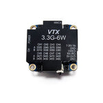 3.3GHz 6W VTX 16CH FPV Video Transmitter Adjustable Power 25-6000mW FPV Transmitter W/Fan MMCX Antenna for Racing Drones