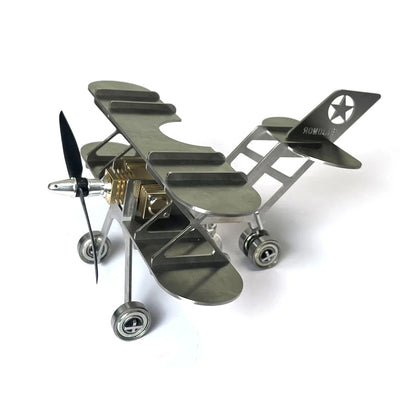 NikolaToy Mini Stirling Engine Upgraded Model Aircraft DIY Assembly Kit Creative Desktop Ornaments Decoration Science Discovery Toys
