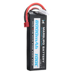 LinkMejor 7.4V 8000mAh 100C 2S Lipo Battery T Plug for RC Car