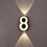 LinkMejor Wall Lamp AC85~265V 7W Digit Number IP65 Waterproof Outdoor Wall Lamp Modern Style LinkMejor Lamp