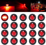 20PCS 12V LED Side Marker Light Indicator Lamp for Car Truck Van Trailer Boats  Side Indicators Signal Lights