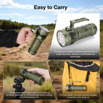 Astrolux® MF09 9* XHP50.2 LED 26000LM 600M High Lumen Flashlight With TEC Active Cooling System + Fan, 46950 Battery, Removable Handle, Ultra-bright Long Range Strong LED Torch Perfect For Outdoor Searching Camping Heavy Duty