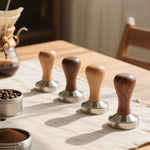 HiBREW 58mm Espresso Tamper With Beech Wood Handle Stainless Steel Coffee Tamper Barista Tools for HiBREW H7B/H7A/H7/H10A/H10PLUS/H13 BlitzHome CM7080
