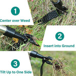 Manual Vertical Weeding Digging Grass Shovel Standing Weeding Puller Metal Weed Puller Head Garden Lawn Root Remover Weeder