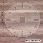 Acrylic 12 Inch Clock Face Template Transparent Router Guide DIY Woodworking Craft Tool Protective Film Clear Finish