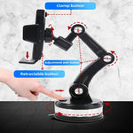 360° Rotating Mobile Phone Holder For Car Shockproof Multi-Function Car Navigation Holder Instrument Panel Suction Cup Windshield Center Console For Car