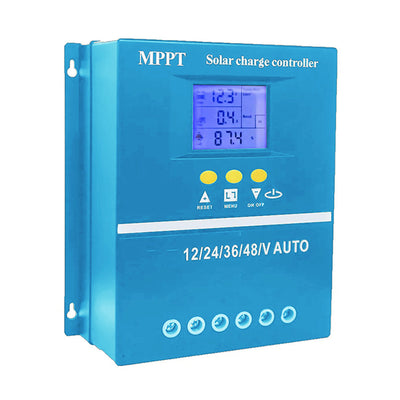 60A/70A/80A/90A/100A Solar Charger Controller 12V 24V 36V 48V Solar Panel Battery Intelligent Regulator for Lead-acid/Lithium