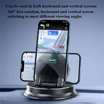 LinkMejor Portable Smart Wireless Charging Dashboard Phone Holder 360 Degree Rotation Auto Lock Stand Universal