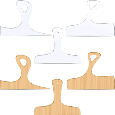 3PCS Woodworking Essentials Acrylic Router Templates for Charcuterie Board Handles Cutting and Shaping Tool Clear Template Guide Versatile Craftsman Tool Easy to Use