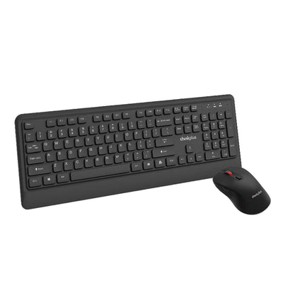LinkMejor KM210 Pro 2.4GHz Wireless Keyboard and Mouse Set 104-keys Keyboard 800-1600DPI Mouse Ergonomics Design Splashproof Wireless Combo for PC Laptop Computer