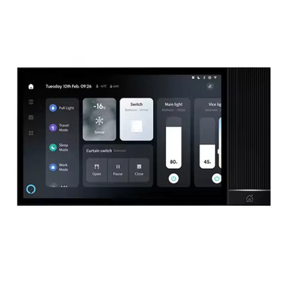 Tuya Smart Home Control Panel 8-inch Touch Screen Bluetooth Zigbe Gateway Built-in Building Intercom Compatible Home Auto