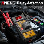 LinkMejor RT01 Automotive Relay Tester Digital Voltage Relay Detecter 4-Pin 5-Pin Relay Display 12V 24V Battery Diagnostic Tool