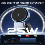 T818 25W Magsafes Wireless Car Charger with Fan+63W Car Charger Adapter Car Air Vent Mount Holder Fast Wireless Charging Stand for Smart Phone for iPhone 17 17Pro 16 Pro Max 15 14