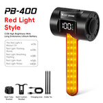 WEST BIKING RGB Colorful Dynamic LED Bicycle Taillight Smart Sensor Brake Digital Power Display Waterproof USB Rechargeable Bike Rear Light for Outdoor Night Safe Cycling