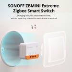 5Pcs Sonoff ZBMINI L2 Smart Zigbe3.0 Switch No Neutral Required Intelligent Two-way Control Relay Module Timer Voice Control with Alexa Google Zigbe Hubs