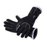 LinkMejor 3mm Black Neoprene Patchwork Diving Gloves Warm Swimming Gloves For Couples Snorkeling Spearfishing Hunting Diving