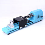 150W EU Plug Mini Wood Lathe Machine Miniature Pearl Lathe DIY Woodworking Pearl Lathe Machine Drill Rotary Tool