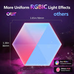 LinkMejor Smart RGBIC Hexagonal LED Light Panels Music Sync APP/Remote/Voice Control With Alexa Google