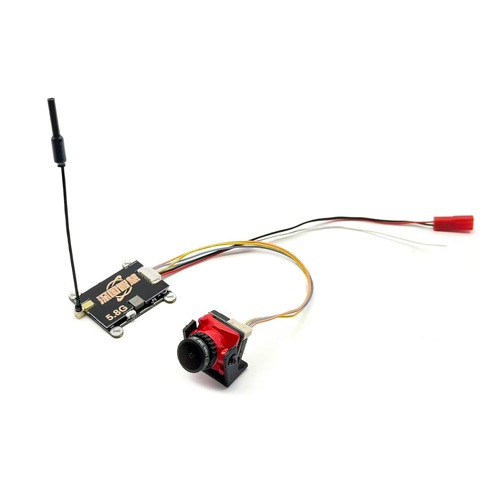 LinkMejor 5.8GHz 48CH 2W VTX with 1800TVL FPV Camera MMCX 7-32V 5-10KM Long Range for RC FPV Drones