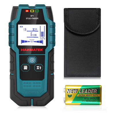 LinkMejor SF1 Stud Finder Wall Scanner Detector Professional 5 in 1 Scan Mode HD LCD Display Automatic Calibration with Audio Alarm Ideal for Detecting Metal Wood AC Wires Behind Walls Floors Ceilings