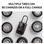 Buwei XM01 Portable Wireless Air Pump Digital Display USB Charging Emergency LED Light for Car Bike Tire Inflation Pressure Measurement