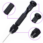 Drillpro 36 Pieces Hand Drill Set Include Pin Vise Hand Drill Mini Drills and 0.5-3.0mm HSS Drills and 0.3-1.2mm PCB Drill for Craft Carving DIY