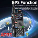 LinkMejor UV-5RH PRO 10W GPS Multi Band AM FM Walkie Talkie Bluetooth Frequency Writing Function 640 Channels Wireless Copy Frequency Type-C Ham Two-way Radio