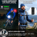 LinkMejor Rechargeable Flashlights Super Bright Small Pocket Magnetic Flashlight, 8 Modes LED Tactical Flash Light, Dual Button Powerful Flashlight for Camping