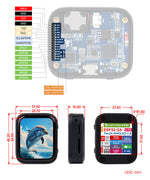 ESP32-S3 1.8inch AMOLED Touch Display Development Board 32-bit LX7 Dual-core Processor 368×448 Accelerometer And Gyroscope Sensor ESP32 With Display