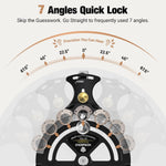 LinkMejor HD-MG21 Precision Miter Gauge For Table Saw With Extended Fence And 0.02mm Micro Adjustable Flip Stop Router Table Precision Angle Setting