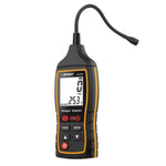 LinkMejor SW-743A Halogen Leak Detector for Car Refrigerants AC Freon CFC HCFC HFC LCD Display 1PPM Sensitivity 0-1000PPM Quick Response Adjustable Alarm