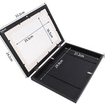 2pcs Children's Art Frames A4 Front Hole Art Frame for Kids 2 Wooden Picture Frames for 50-200 Photos
