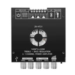 ZK-HT21 TDA7498E 2.1 Channel bluetooth 5.0 Power Amplifier Module 160Wx2+220W Subwoofer High Fidelity HD Sound AUX USB Input Home Theater Car Audio System