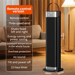 Tevorex Portable Flame Space Heater 2000W Electric Heater with Remote Control 12H Timer PTC Ceramic Heating Safety Heat for Home Bedroom
