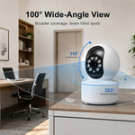 K12 Smart Indoor WiFi PTZ Camera 1080P Full HD 360° Color Night Vision Motion Two Way Audio Wireless Security Camera for Home Pet Monitor Baby Surveillance