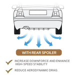 Car Rear Bumper Diffuser Chassis 5 Fins Shark Fin Style Splitter Chin Spoiler Lower Lip Universal Auto Accessories
