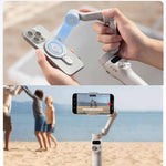 LinkMejor Osmo Mobile 7 3-Axis Gimbal with Tripod 10H Battery Smart Tracking 7.0 Magnetic Mount Three-axis Anti-shake Stabilizer Support Integration with the LinkMejor Mimo App