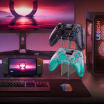 LinkMejor Y7 Tri-mode Wireless Gaming Controller with Hall Joysticks and Triggers 1.44 Inch Interactive Screen 4 Programmable Back Buttons Six-Axis Ergonomics Design for PC Switch iOS Android