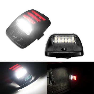 2Pcs LED Car License Plate Lights Lamp Assembly Replacement For Toyota Tacoma 2005-2015 For Tundra 2000-2013