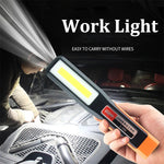 LinkMejor LED Work Light Car Garage Mechanic Lamp USB Rechargeable Flashlight with Magnetic Torch Emergency Light Warning Lantern