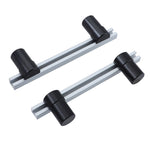 2Pack Aluminum Alloy Workbench Planing Stop Board Woodworking Table Baffle Plate Quick Release Limit Block Stop Rod Table Stop For Desktop Workbench Wood DIY Woodworking Tool