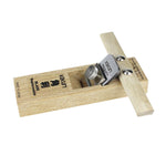 LinkMejor Woodworking Hand Plane 42mm Carbon Steel Replaceable Blade 180mm Hardwood Body Carpenter Smoothing Tool