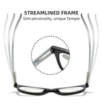 Retro Blue Light Blocking Reading Glasses Lightweight PC Slim Frame Computer Eyewear with UV Protection