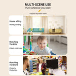 2.8inch Screen Handheld Surveillance Camera Ultra Clear Large Screen Two-Way Video WIFI 4G 360° Rotation Extended Battery Life Home Security