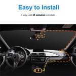 3 inch IPS Screen 3-Channel Driving Recorder 1080P HD 360° Rotation Dash Cam Without / With WiFi Loop Recording