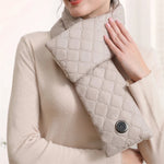 LinkMejor Heating Scarf Waist Belly Warmer 3 Levels Control Warming Neck Scarf USB Powered Electric Heated Scarf Neck Wrap Warmer Neck Heating Pad for Women Men